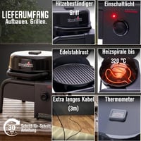 Elektrický gril Char-Broil Patio Bistro Cube E, TRU-Infrared, max. 320 °C, kompaktný balkónový gril, digitálna regulácia teploty, prenosný 6