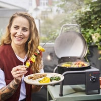 Elektrický gril Char-Broil Patio Bistro Cube E, TRU-Infrared, max. 320 °C, kompaktný balkónový gril, digitálna regulácia teploty, prenosný 10