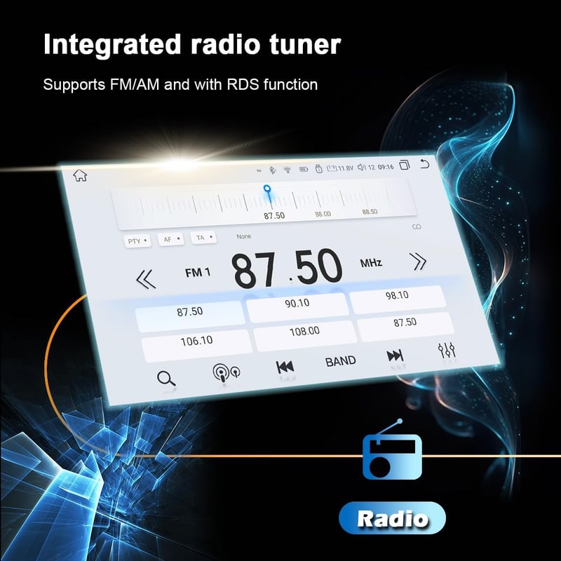 CHARGONIC Android 12 Autórádió Fiat Fiorino/Qubo/Peugeot Bipper/Citroen Nemo 7" Érintőképernyő CarPlay