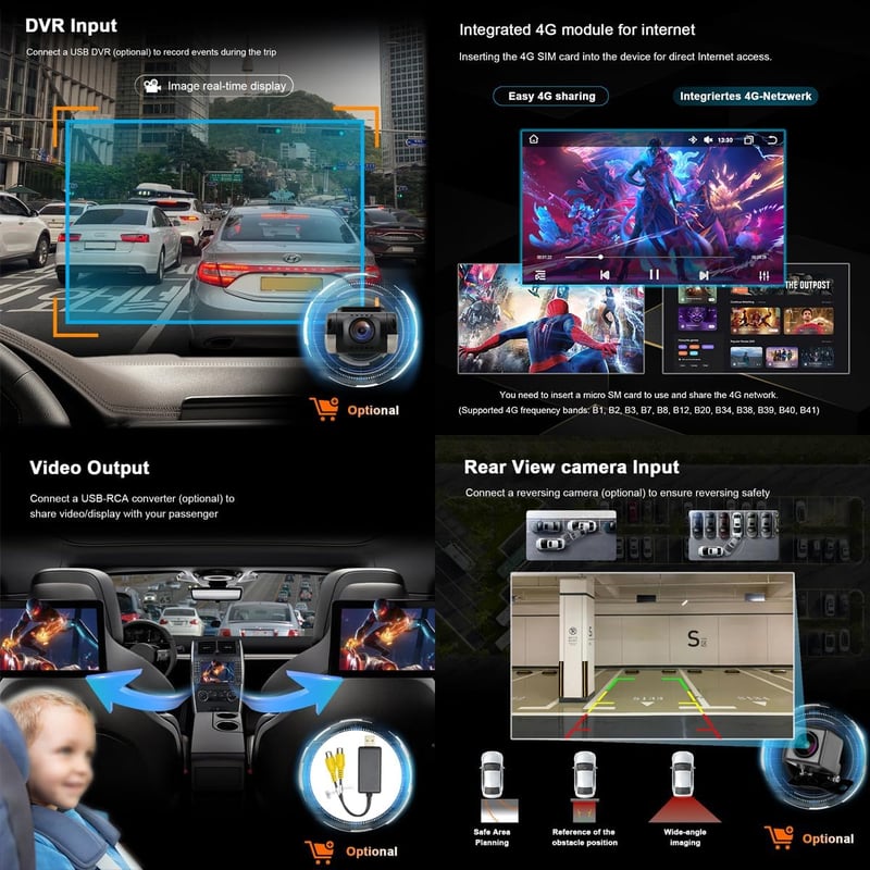 CHARGONIC Android 12 Autórádió Fiat Fiorino/Qubo/Peugeot Bipper/Citroen Nemo 7" Érintőképernyő CarPlay