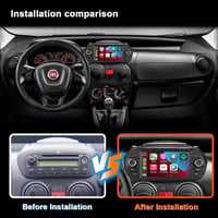 CHARGONIC Android 12 Autórádió Fiat Fiorino/Qubo/Peugeot Bipper/Citroen Nemo 7" Érintőképernyő CarPlay 2