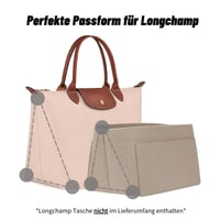 Charinor Premium organizator za Longchamp torbu, veličina M, filc materijal, crni umetak za organizaciju 2