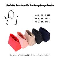 Charinor Premium organizator za Longchamp torbu, veličina M, filc materijal, crni umetak za organizaciju 4