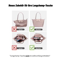 Charinor Premium organizator za Longchamp torbu, veličina M, filc materijal, crni umetak za organizaciju 3