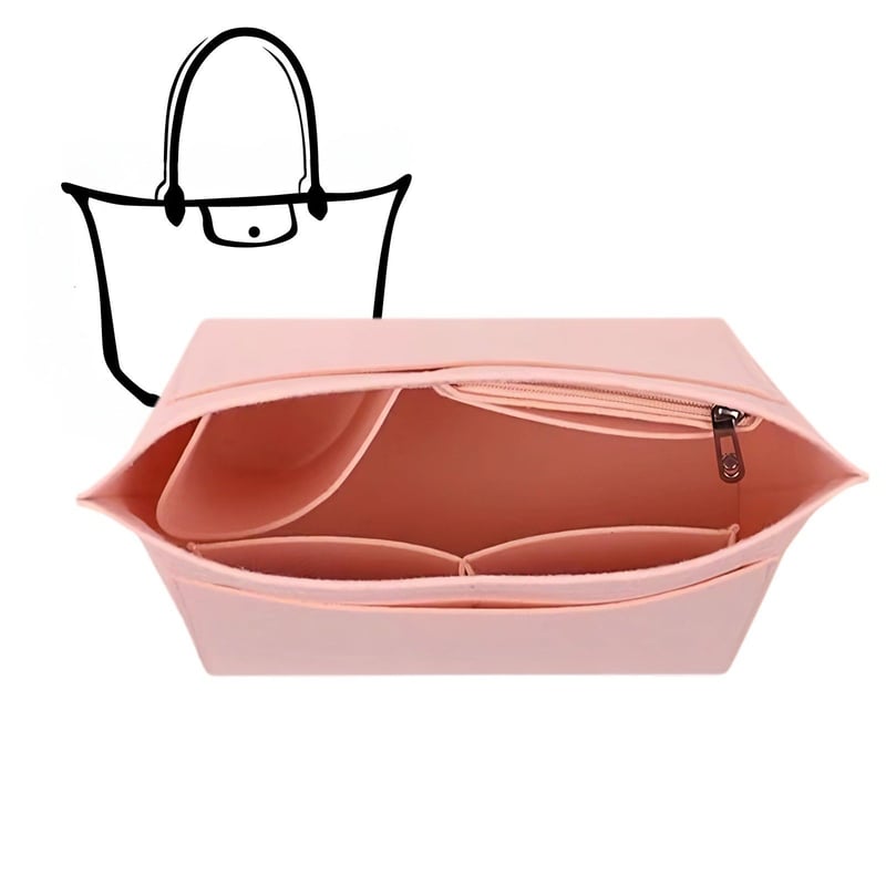 Charinor Premium organizator za Longchamp torbu, veličina M, filc materijal, crni umetak za organizaciju