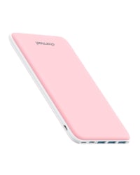 Power bank Charmast 26800 mAh Slim, ružová, 4 výstupy a 3 vstupy, Lightning, Type-C, Micro USB, pre iPhone, iPad, Samsung, Huawei 1
