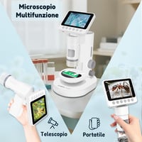 Microscop digital pentru copii Charmline 3 în 1 pentru vârsta de 6 ani, portabil și de masă, pentru observarea naturii, 1000X, cu card SD de 32 GB 4