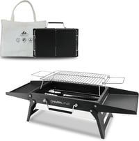 Charmline 34x23cm Hordozható Széngrillezés Kemping Grill Kert Strand Piknik 1