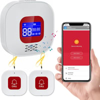 Chatthen Idősek Vészhelyzeti Hívógomb WiFi Rendszer 2 Gomb + Vevő 1