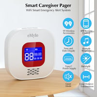 Chatthen WiFi Idősek Vészjelzés Rendszer 1 Vevő + 4 Gomb Tuya 2