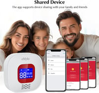 Chatthen WiFi Idősek Vészjelzés Rendszer 1 Vevő + 4 Gomb Tuya 5