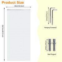 CHAWNIAO Aluminijska lančana zavjesa protiv insekata za vrata 90x200 cm - protiv muha, osa i komaraca, za unutarnju i vanjsku upotrebu, srebrna metalna zavjesa 9