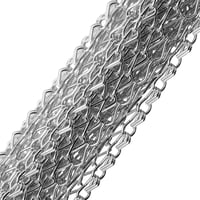 CHAWNIAO Aluminijska lančana zavjesa protiv insekata za vrata 90x200 cm - protiv muha, osa i komaraca, za unutarnju i vanjsku upotrebu, srebrna metalna zavjesa 5