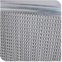 CHAWNIAO Aluminijska lančana zavjesa protiv insekata za vrata 90x200 cm - protiv muha, osa i komaraca, za unutarnju i vanjsku upotrebu, srebrna metalna zavjesa 1
