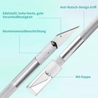 Chedin 26 részes plotter kiegészítő készlet - Vinyl kivágó eszközök, skalp kések, spatula, vonalzó - DIY barkács szett tárolótáskával 2