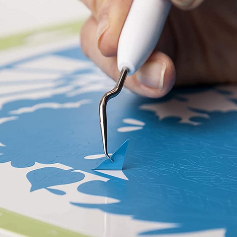 Chedin 6 részes vinyl szedő készlet - Barkács eszközök öntapadó vinylhez, Silhouette-hez, HTV-hez - Plotter kiegészítők, címkézéshez, modell