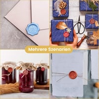 Chedin Fém Viaszpecsét Forma Kerek Virág Nyolcágú Csillag 1 Inch Esküvőhöz Ajándékozáshoz - Runden 6