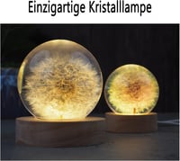 Chedin kerek szilikon LED világító alap fa dekorációhoz, kristály szobor kiállítási talp meleg fénnyel - Warm light. 3
