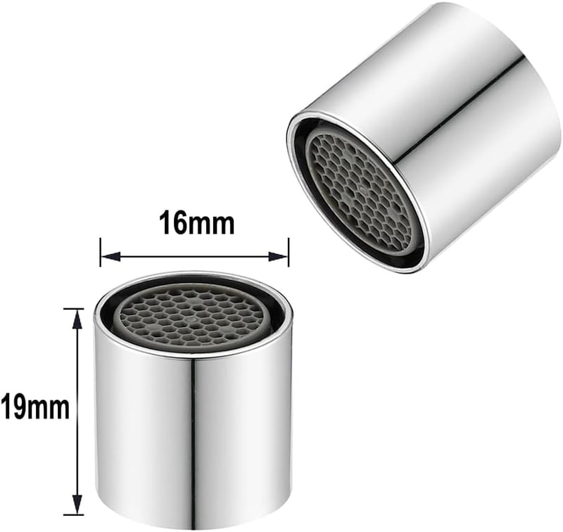 Chedin M16/M18/M18.5/M20/M22 Víztakarékos Csapszűrő Készlet - 4 db Krómozott Perlátor Szett Belső Menetes Csaptelepekhez, Vízsugár Szabályoz