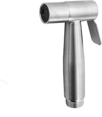 Chedin Rozsdamentes Acél Bidé Zuhanyfej - Falra Szerelhető WC Zuhany Higiéniai Spray Kerek Formával, Kefézett Felülettel, Univerzális Csatla 1