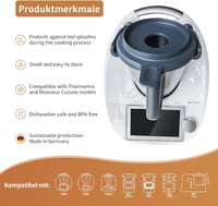 Chedin Thermomix TM6 TM5 Főzőedény Fedő Keverőedény Teteje 5