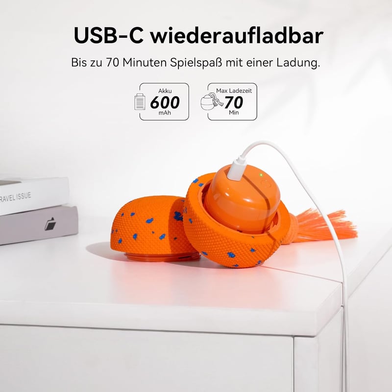 Cheerble Wicked Ball Rolly interaktív kutyajáték USB-C töltéssel