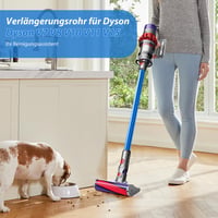 Teleskopická trubica Cheerhom pre vysávače Dyson V7 V8 V10 V11 V15, pevná predlžovacia trubica s rýchlospojkou a dvoma kefami 2 v 1, modrá 6