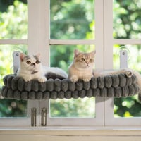CheerPals macska ablakágy, puha levehető kétoldalas huzattal, összecsukható ablakos fekhellyel, acél kerettel és tapadókorongokkal, 18 kg teherbírással 8