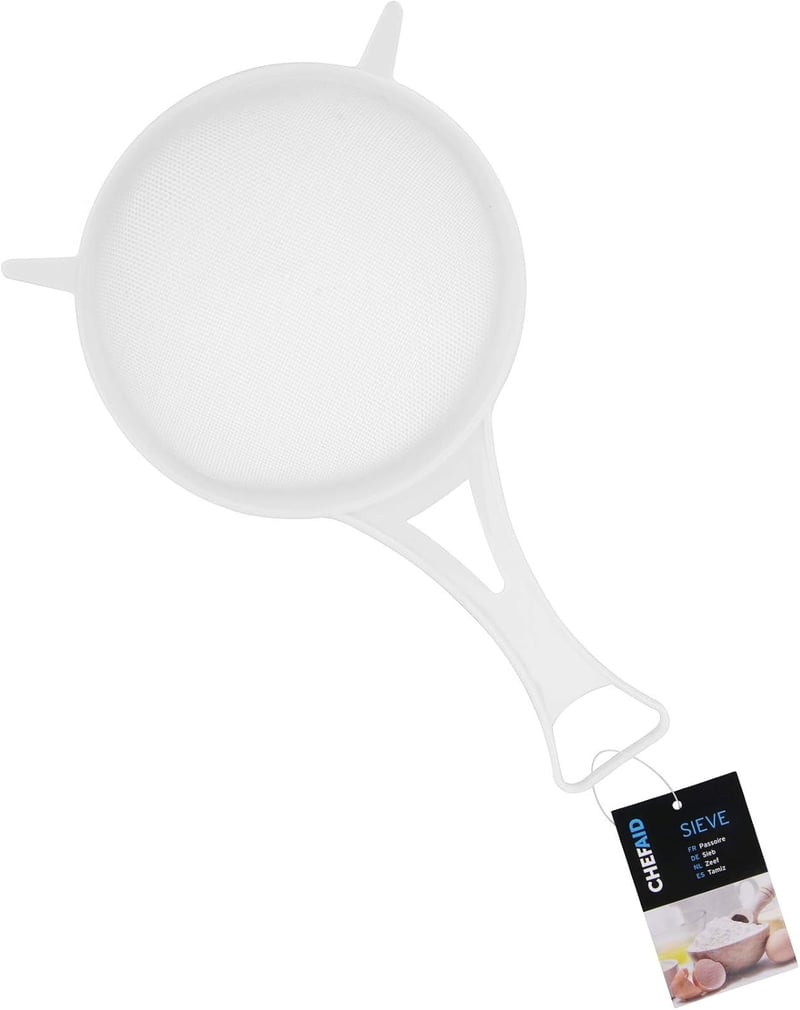 Chef Aid Nylon Szűrő 12 cm Fehér - Zöldség Gyümölcs Mosáshoz és Leszűréshez