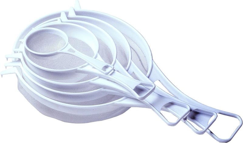 Chef Aid Nylon Szűrő 12 cm Fehér - Zöldség Gyümölcs Mosáshoz és Leszűréshez