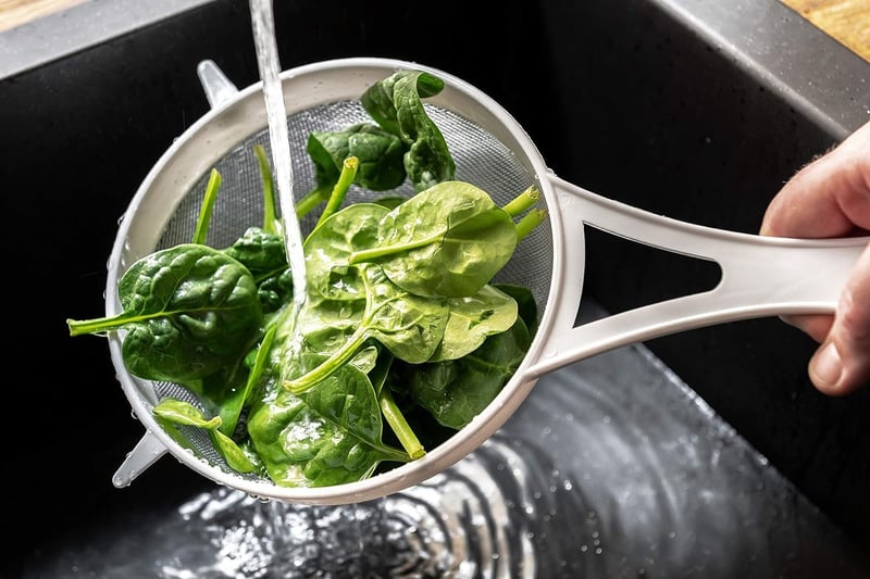 Chef Aid Nylon Szűrő 12 cm Fehér - Zöldség Gyümölcs Mosáshoz és Leszűréshez