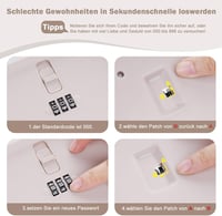 chefeggukk Kombinációs Zárral Ellátott Tárolódoboz - Gyógyszerek, Telefon, Snack Biztonságos Tárolása - Otthoni, Hűtőszekrény, Iroda és Utaz 6