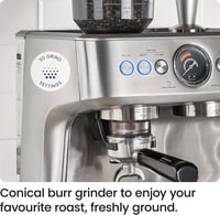 Chefman Crema Supreme 15 bar espresso kávéfőző tejhabosítóval és kávéőrlővel 3