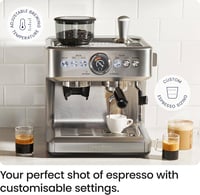 Chefman Crema Supreme 15 bar espresso kávéfőző tejhabosítóval és kávéőrlővel 2