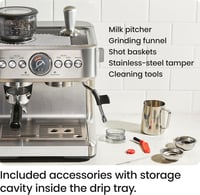 Chefman Crema Supreme 15 bar espresso kávéfőző tejhabosítóval és kávéőrlővel 7