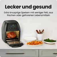 Chefman digitalna friteza na vrući zrak s ražnjem, dehidratorom i konvekcijom, 17 postavki na dodirnom zaslonu, XL 10L, automatsko isključivanje 3