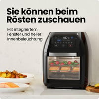 Chefman digitalna friteza na vrući zrak s ražnjem, dehidratorom i konvekcijom, 17 postavki na dodirnom zaslonu, XL 10L, automatsko isključivanje 7