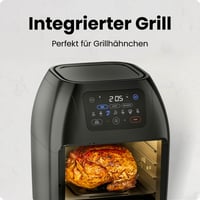 Chefman digitalna friteza na vrući zrak s ražnjem, dehidratorom i konvekcijom, 17 postavki na dodirnom zaslonu, XL 10L, automatsko isključivanje 6