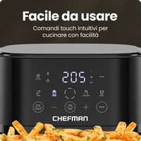 Chefman Hot Air Fryer 3,75 literes forrólevegős sütő Hi-Fry technológiával 4