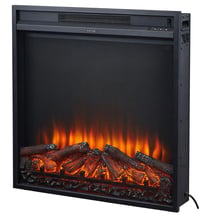 Chemin'Arte Oxford 2XL beépíthető elektromos kandalló LED lánghatással, 2000 W fűtéssel, elektronikus termosztáttal, fekete, 71x15x74 cm 3