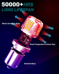 Chengguang 2db Sárga Amber 581 LED Izzó 12V 7.5W 800LM 5