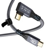 CHENLENIC USB-C 3.2 Gen2x2 20Gbps 90° kábel 240W PD3.1 Thunderbolt 3/4 kompatibilis 9