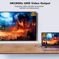 CHENLENIC USB-C 3.2 Gen2x2 20Gbps 90° kábel 240W PD3.1 Thunderbolt 3/4 kompatibilis 4
