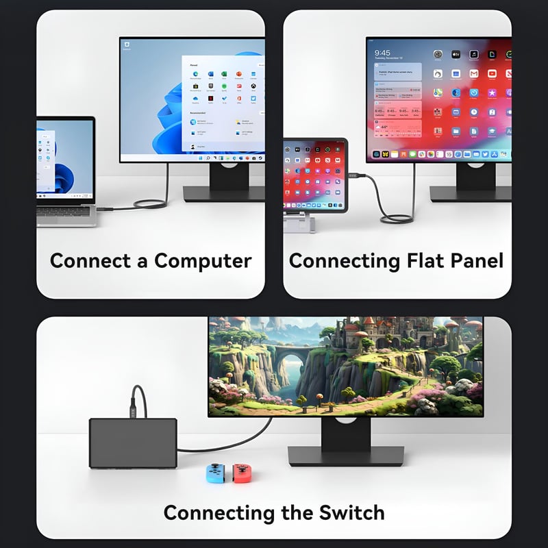 CHENLENIC USB-C 3.2 Gen2x2 20Gbps 90° kábel 240W PD3.1 Thunderbolt 3/4 kompatibilis