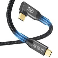CHENLENIC USB4 Thunderbolt 4 kábel 40Gbps 240W töltés 8K 1m 90° 1
