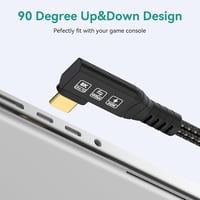 CHENLENIC USB4 Thunderbolt 4 kábel 40Gbps 240W töltés 8K 1m 90° 5