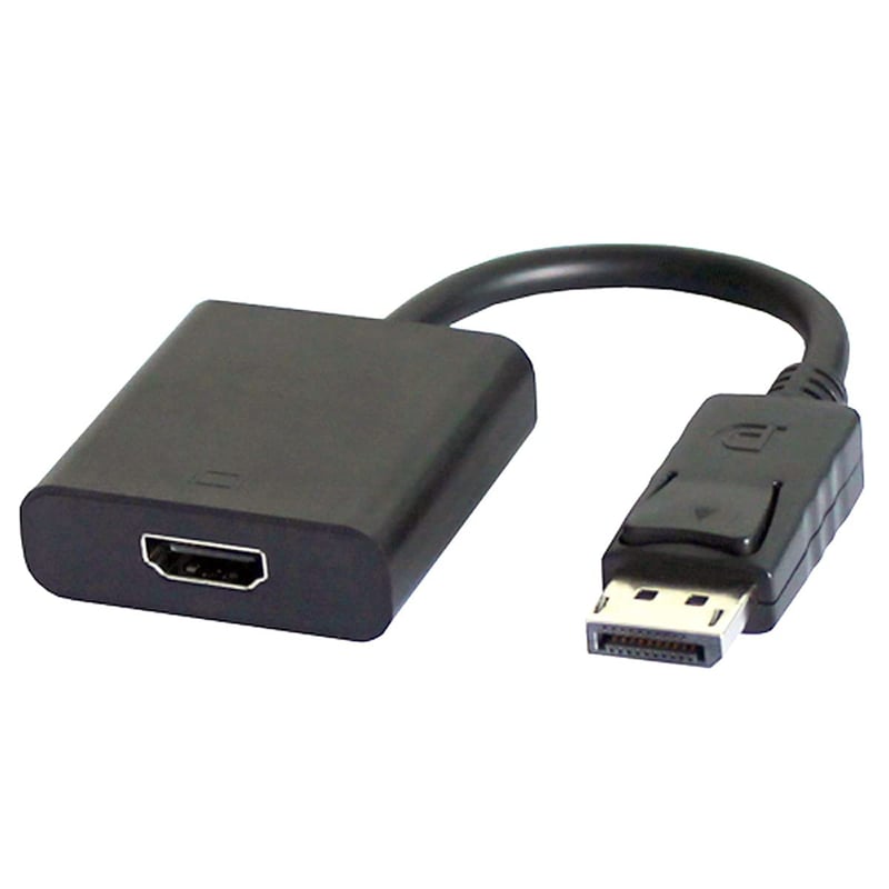 Adaptér chenyang DisplayPort na HDMI, pozlátený prevodný kábel (DP samec na HDMI samica) pre počítač, notebook, monitor a projektor, čierny