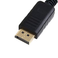Adaptér chenyang DisplayPort na HDMI, pozlátený prevodný kábel (DP samec na HDMI samica) pre počítač, notebook, monitor a projektor, čierny 4