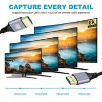 chenyang HDMI 2.1 kábel 8K 60Hz 4K 120Hz 48Gbps aranyozott 2m 4