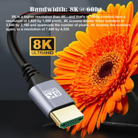 chenyang HDMI 2.1 kábel 8K 60Hz 4K 120Hz 48Gbps aranyozott 2m 3